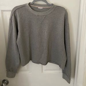 (⭐️3 for $30) Cropped Gray Long Sleeve Tee